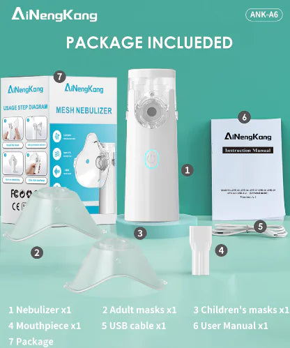 Quiet Outdoor Portable Nebulizer Handheld Inhaler Device